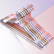 Space aluminum alloy hangers household hanging clothes rack clothes hanger non-slip seamless stainless steel clothes brace hook