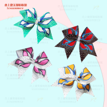 Handmade custom cheerleading competition headdress size bow head flower head rope dance cheerleading hair accessories