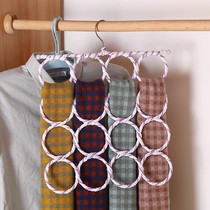 28 Ring scarf rack ring clothes hanger multifunction belt silk towel rack Home hanging necktie belt containing deviner