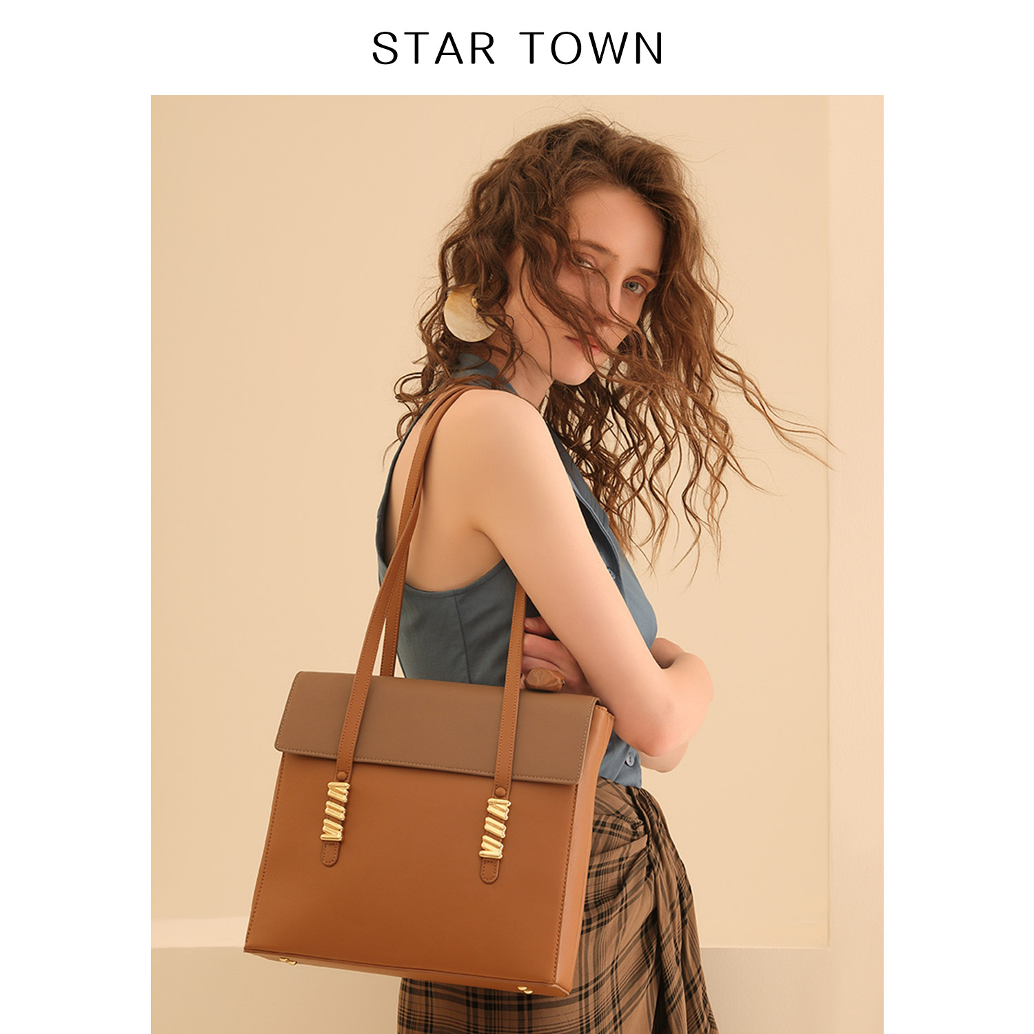 STARTOWN Small Popular Design Bag Girl 2019 New Retro Simple Collision Saitot Bag Single Shoulder Handbag