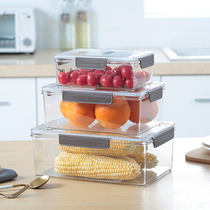 Special sealed box refrigerator can be refrigerated large capacity transparent rectangular salad fruit food grade fresh box