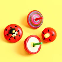 Gyro nostalgic small wooden toy children's rotation new twist boy girl hand decompression creative manual