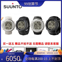 Licensed SUUNTO DX BLACK Silver diving computer watch rubber titanium metal strap