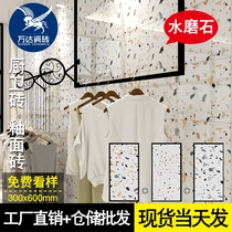 Simple modern bright color terrazzo 300x600 tiles kitchen and bathroom balcony wall tiles 300x300 matte floor tiles