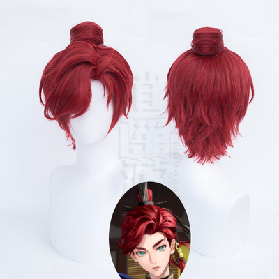taobao agent Xiaoyaoyou code -named Kite Sun Quan cos wig Simulation head scalp top tiger mouth hairpin cosplay wig