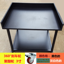 Anti-static workbench pulley mobile cart photography table computer table tool table laboratory table with fence can be customized
