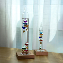 Nordic ins net celebrity Galileo color ball thermometer creative geometric floating decoration Weather forecast Birthday gift