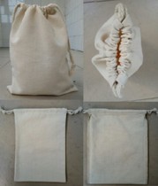Small canvas bag custom logo cotton cloth bag custom pocket drawstring bag drawstring Green Bag bag print bag