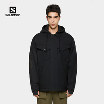 salomon salomon men's outdoor ski clothing veneer leisure series waterproof warm SN FS JKT M