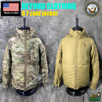 US high-end special custom BEYOND A7 wolf brown MC outdoor extremely cold warm cotton-padded jacket military PCU L7