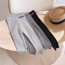 Child sashimi casual pants 2022 spring new girl elastic small foot pants baby hit bottom pants girl pants tide