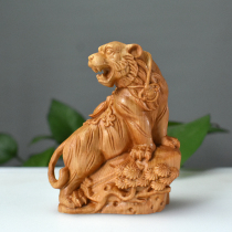 Boxwood cliff Cypress Tigers ornaments on the mountain Tiger handlework feng shui living room decoration home town house twelve zodiac Tiger
