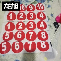 Household table number stickers Table number Waterproof house number Hotel instant stickers Number plate Restaurant stickers thickened countertop numbers