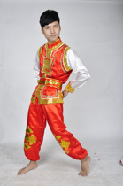 Minority mens clothing Yangko costume dragon lantern clothing drum waist drum costume dance performance performance stage costume