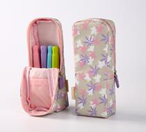 Japan KOKUYO national reputation large capacity vertical pen barrel pen bag can stand pencil stationery pen box WSG-PC32