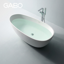 Guanbo bathroom home Adult Small apartment independent bathtub artificial stone double deep bubble tub family bath 8608
