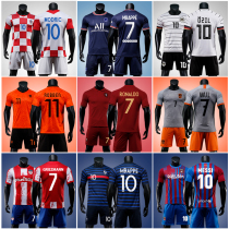 French football suit Italy Argentina Paris Messi Ronaldo Dutch jersey training team suit custom