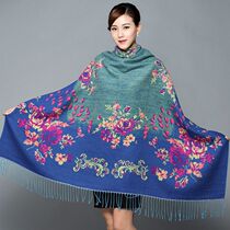 Scarf womens summer air-conditioned room shawl dual-purpose autumn and winter Korean office long double-sided thick warm shawl
