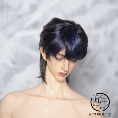 taobao agent [Flowing Year] BJD wig milk silk singer wig 1/3 picks blue multi -color multi -sized