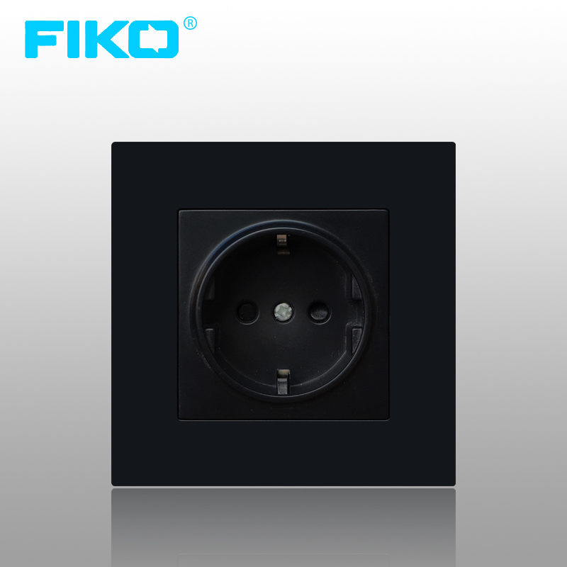 FIKO FIKO Mercure German Euro Standard 86 Euro German Standard 16A deep wall power socket panel