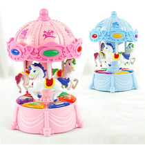 Chuangfa 7702 Mini Three Carousel Children Electric Toys Baby Play Toy Factory Supply