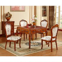 Mahjong table dual-use European solid wood automatic mahjong machine home machine of small-sized chess yu le zhuo