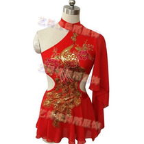Ballet pole dance performance costume half-high collar one shoulder large sleeve practice skirt pole dance costume hanging ring clothing ladies JK