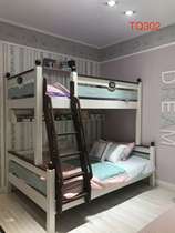 qq302 solid wood bunk bed 1 2 meters