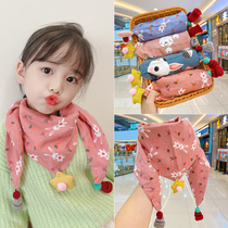 Children's triangle scarf baby scarf cute super cute baby boy girl scarf tide autumn and winter children girl cotton