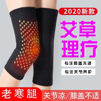 Wormwood knee cover sheath warm old cold leg joint pain pain male and female self heating paint summer thin cold proof