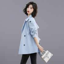Small temperament windbreaker female spring and autumn 2021 New Korean fashion versatile simple fashion fashion womens coat tide