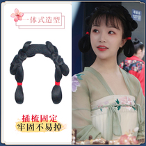 Upgraded version of the ancient costume bag insert comb one-piece wig hair bag novice gospel daily Joker Song system Ming system