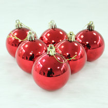 6cm 8CM 10CM red glare dian du qiu red Christmas Ball Christmas Decorations Christmas Ball Pendant