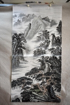 Meiqi Painting Academy Four-foot whole 1 4*0 7 meters landscape real professional painter pure hand-painted ink painting