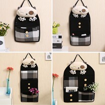 Creative fabric Multi-pocket containing hanging bag Debris Wall Door Rear Wall-mounted Storage Bag Suspended Storage Finishing Bag