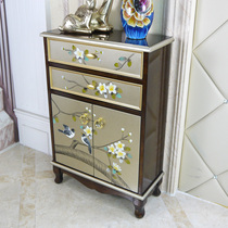 New Chinese style entrance cabinet Painted dining side cabinet American wine cabinet Wall Shoe cabinet Partition cabinet Light luxury wind screen cabinet