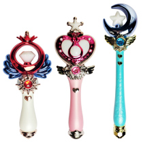 Little Princess Magic Wand Childrens luminous music Moon Fairy wand Sailor Moon Scepter girl transformation toy