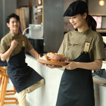 Baking cake shop Hot pot shop waiter uniform Hotel overalls Short-sleeved Western cafe chef suit Summer dress