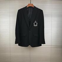 INS trendy brand fashion new Crown embroidery badge business Korean gentleman wild men slim suit jacket
