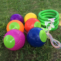 Kindergarten childrens bouncing ball adult sponge jumping ball outdoor one leg swing ball foot jumping ball toy
