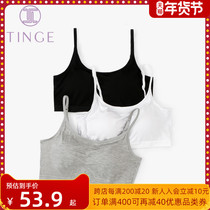 2 pieces with chest pad back vest womens sports underwear female spring and autumn students without steel ring bra bra bra small chest