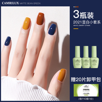 Nail Polish 2021 new fashion color lasting light therapy nail glue nail nail art Special 3 color set in summer white