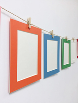 Paper Photo Frame DIY Hanging Wall Combo Photo Frame Hanging Paper 6 Inch 7 Inch 8 Inch 10 Inch Photo Wall Hemp Rope Clip Wall Nail