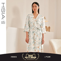 HSIA Sleeping Robes Womens Slim Print Satin Loose Exterior Cloak Dress Elegant Comfort Medium Long bridal bridal gown
