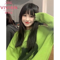 Vivian wig female medium long hair comic bangs long straight hair fluffy realistic hand-woven lace partial points VZ257