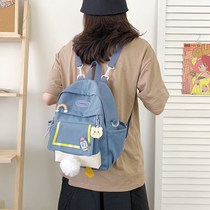 Shopping small school bag shopping canvas bag small small Korean backpack Super fire cross body casual mini