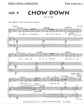 Musical Lions King The Lion King Another Chorus Brief Piano Accompaniment Five Lines