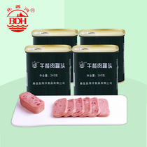 Beidaihe Lunch Meat 340g Qinhuangdao 198g Ham Meat Hot Pot Workers Instant Single Pork Canned Pork