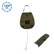 Outdoor solar heat heat bath bag pvc portable shower bag 20L camping shower bath foldable water bag