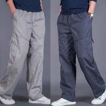 Counter summer loose sports pants mens fat plus size casual pants mens pants fat artificial pants straight